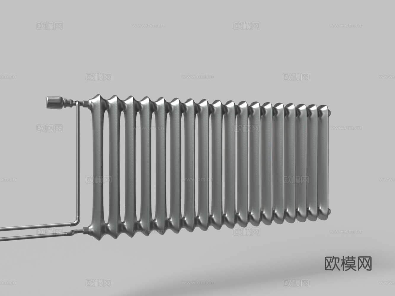现代镀锌暖气片3d模型