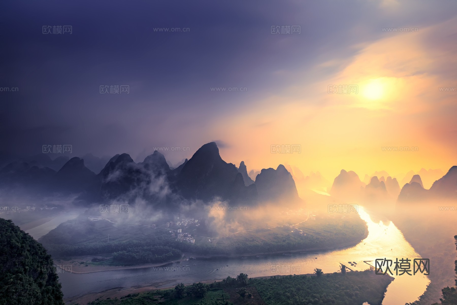 自然风景 山水湖泊