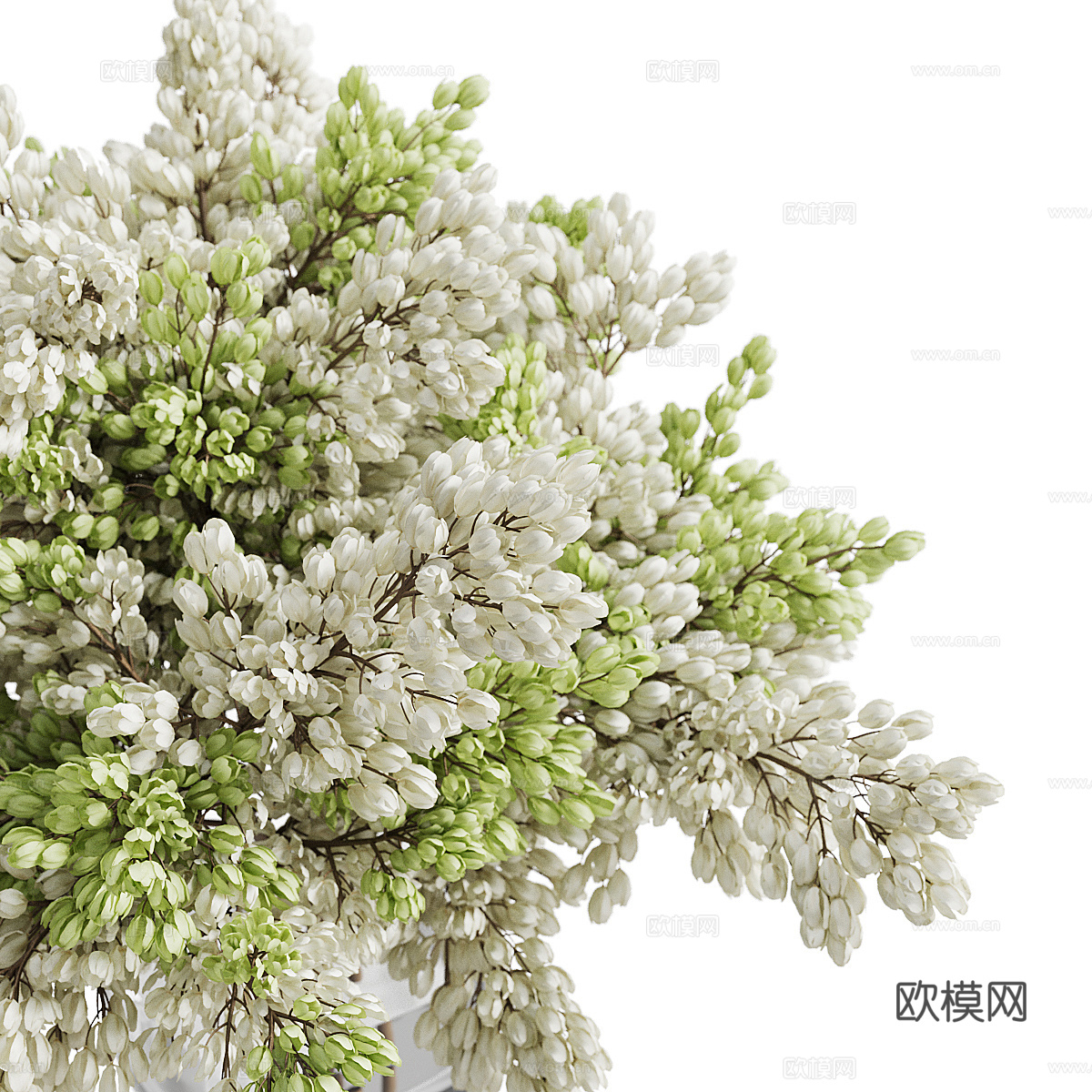 现代花瓶花艺3d模型