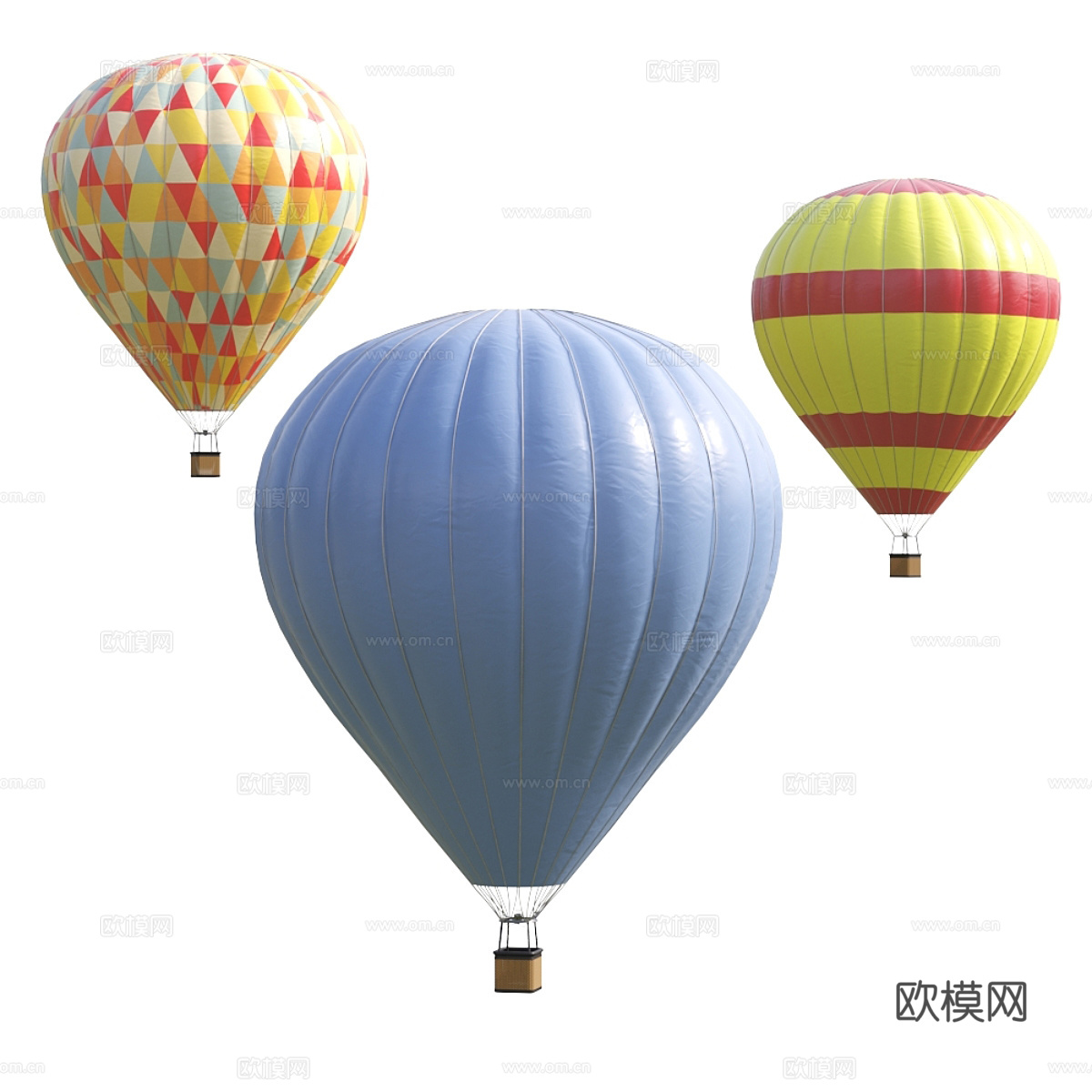 Montgolfier 热气球3d模型