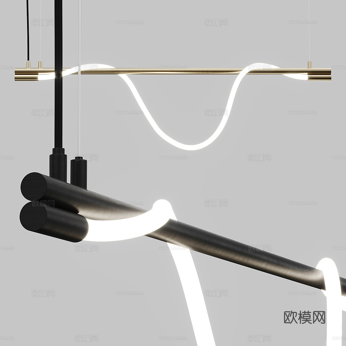 现代意式极简 Spritzer 吊灯3d模型