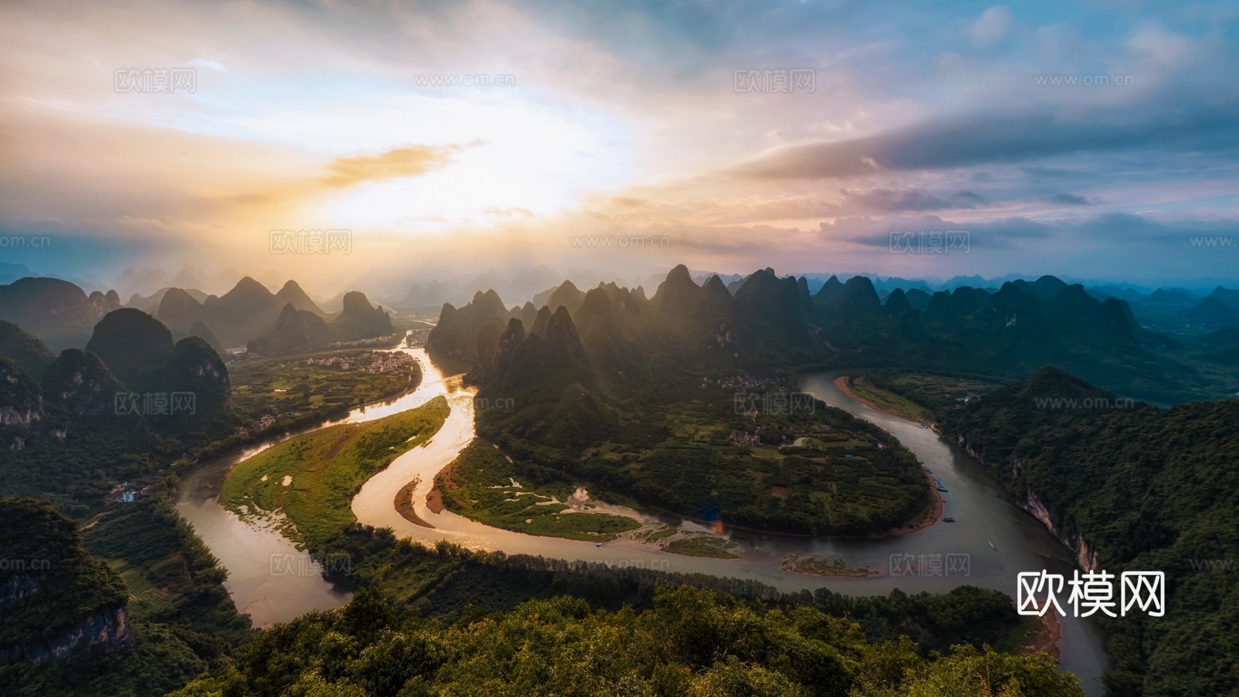 自然风景 山水湖泊
