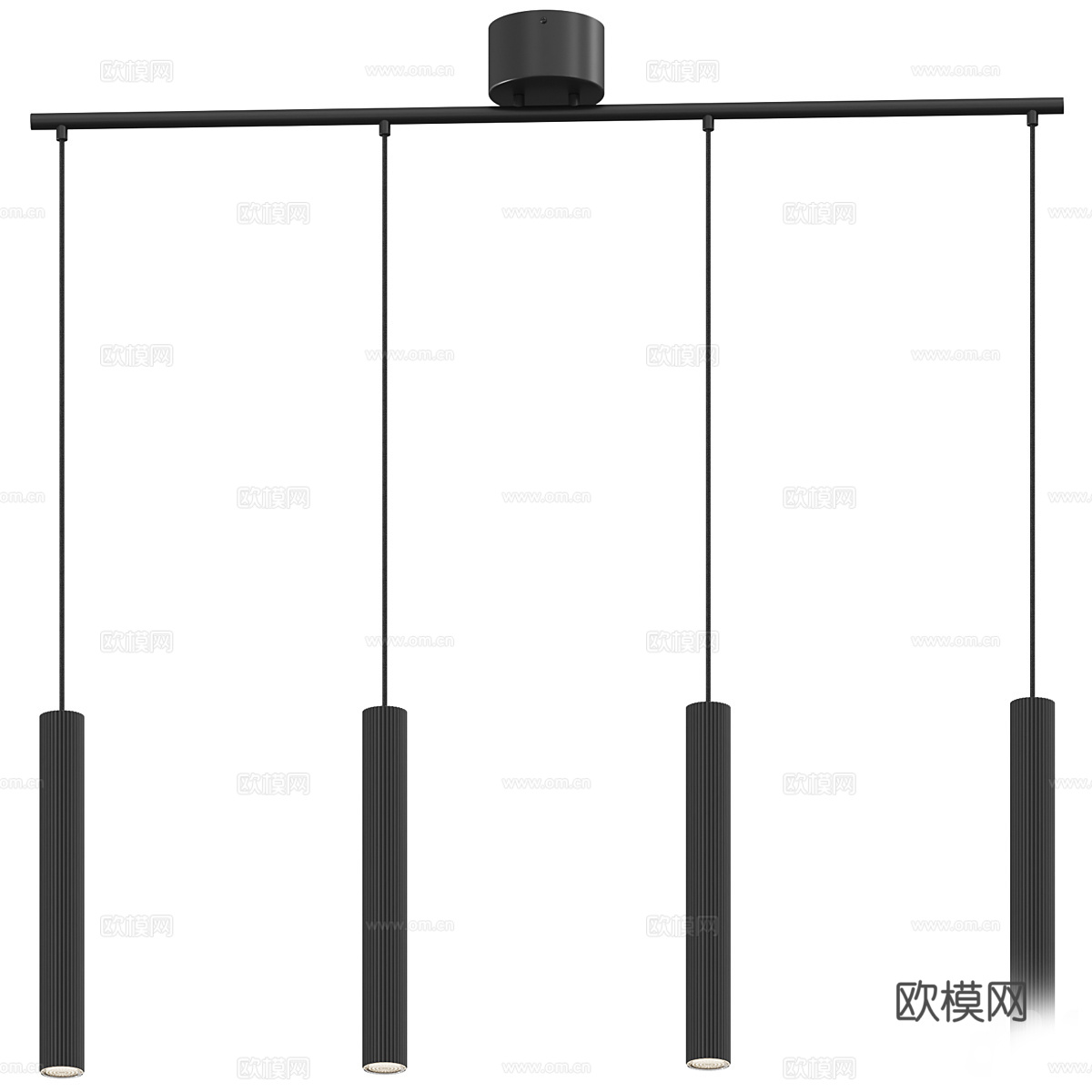 现代意式极简 Nordlux - Vico 4 吊灯3d模型