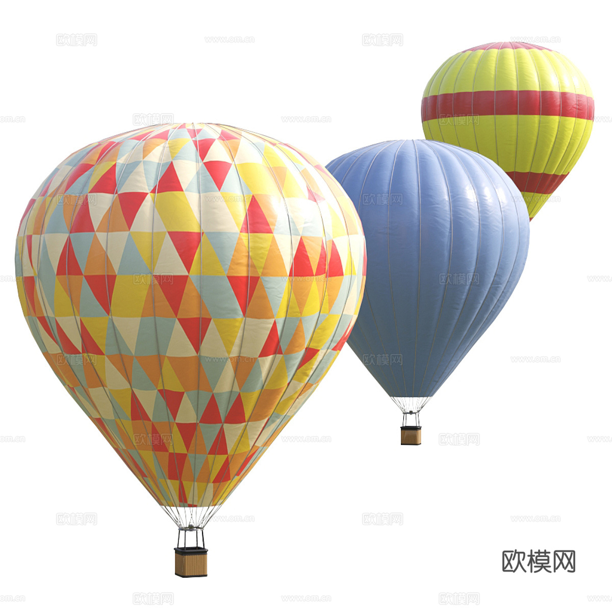 Montgolfier 热气球3d模型