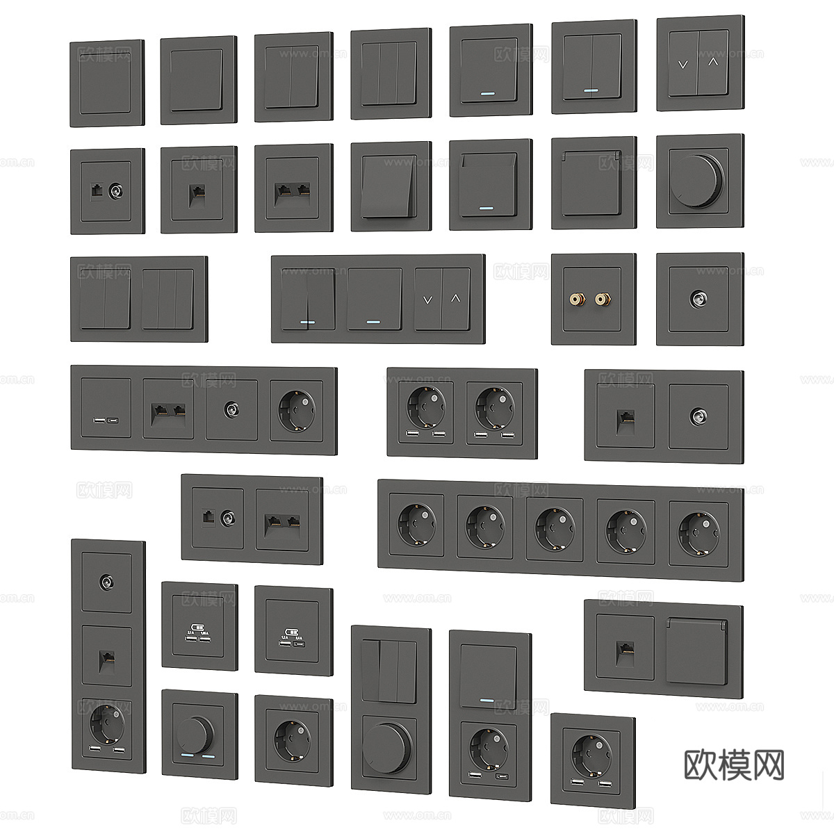 空调出风口3d模型