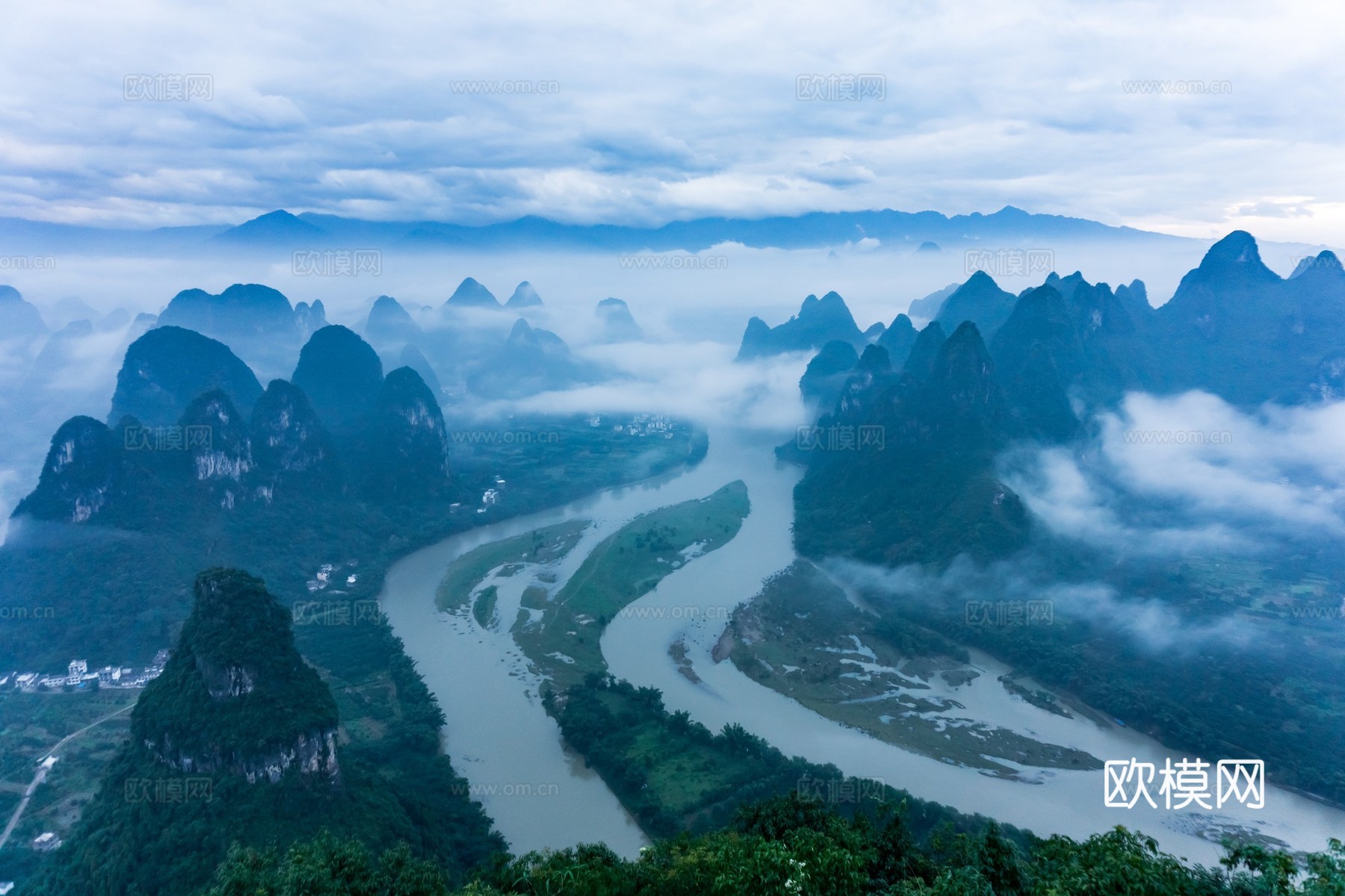 自然风景 山水湖泊
