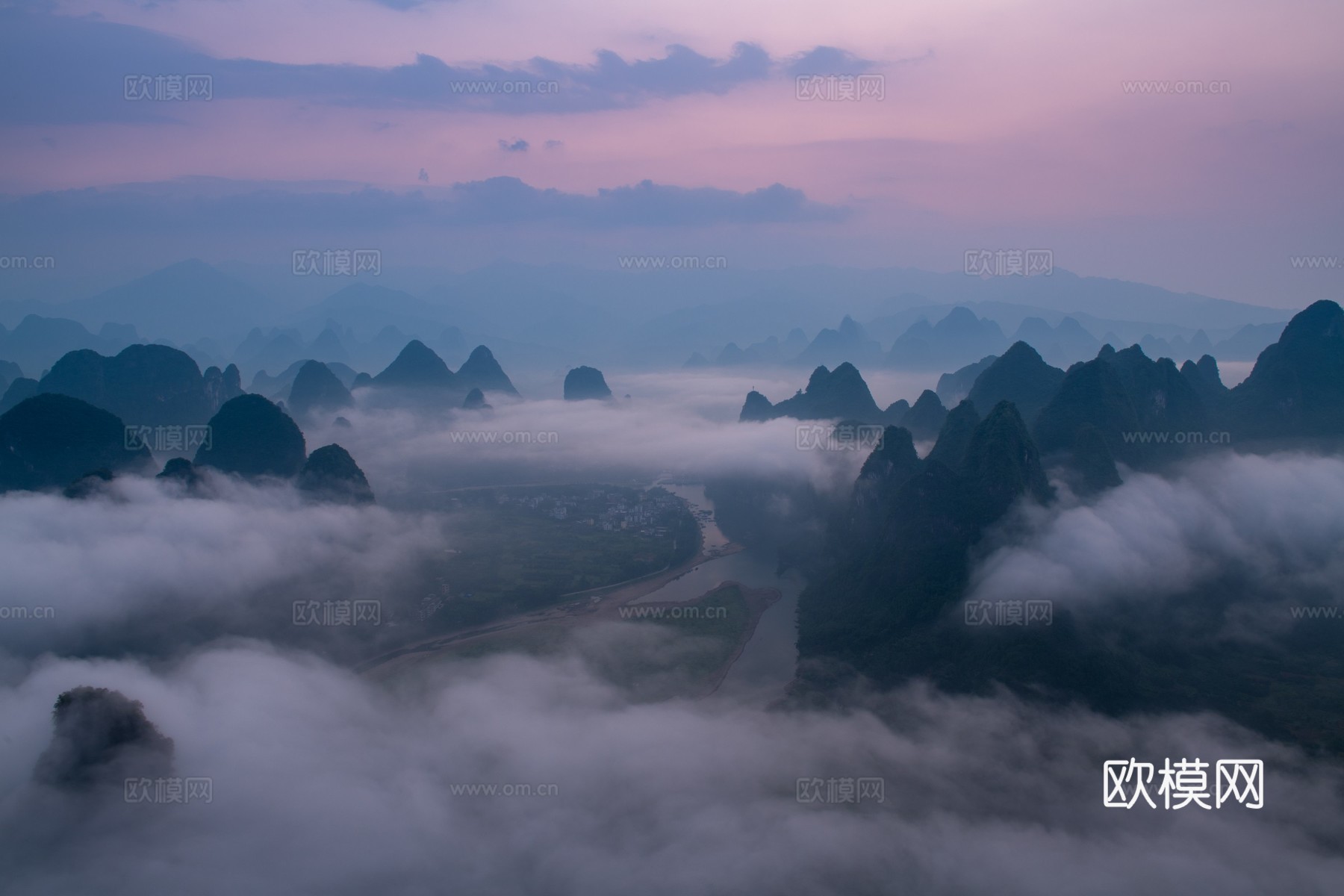 自然风景 山脉云海