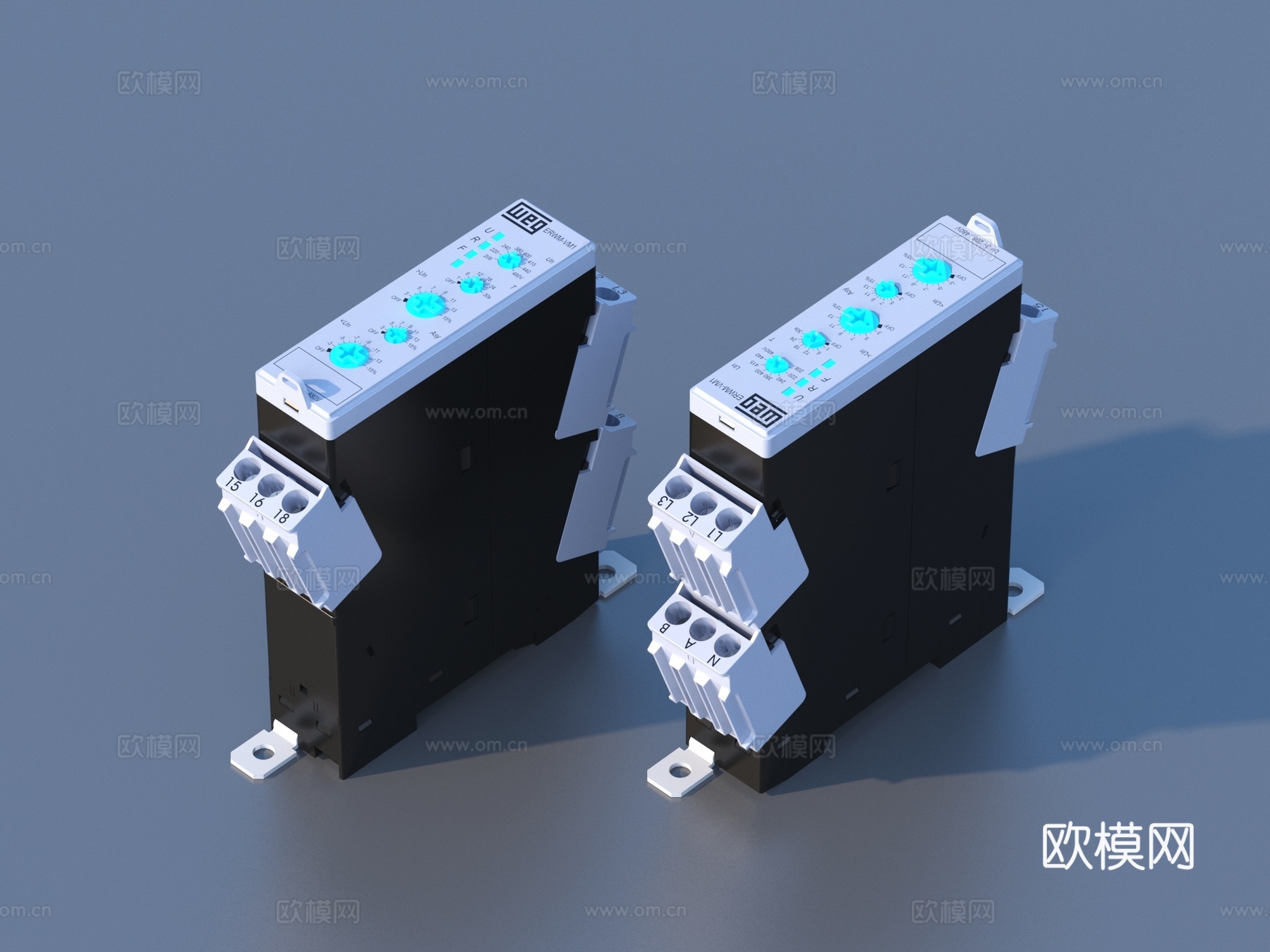 断路器 漏电保护开关 空气开关3d模型