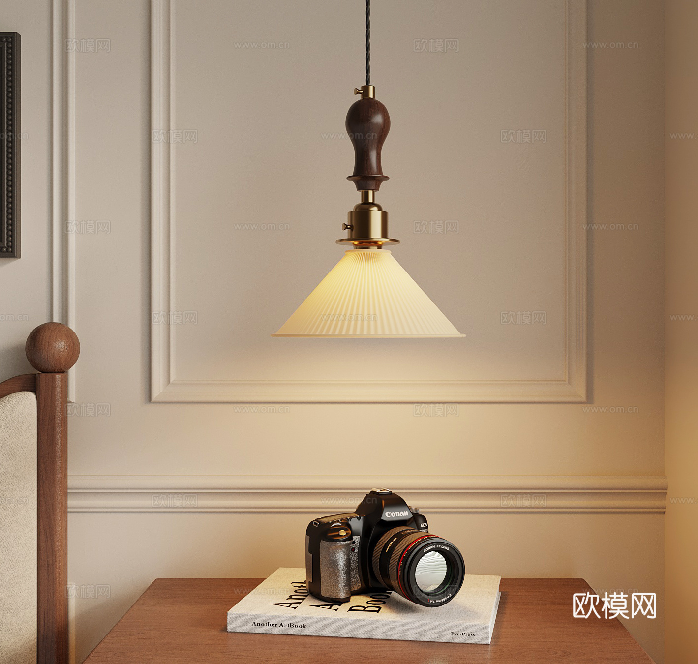 法式中古风吊灯 小吊灯 摄像机3d模型