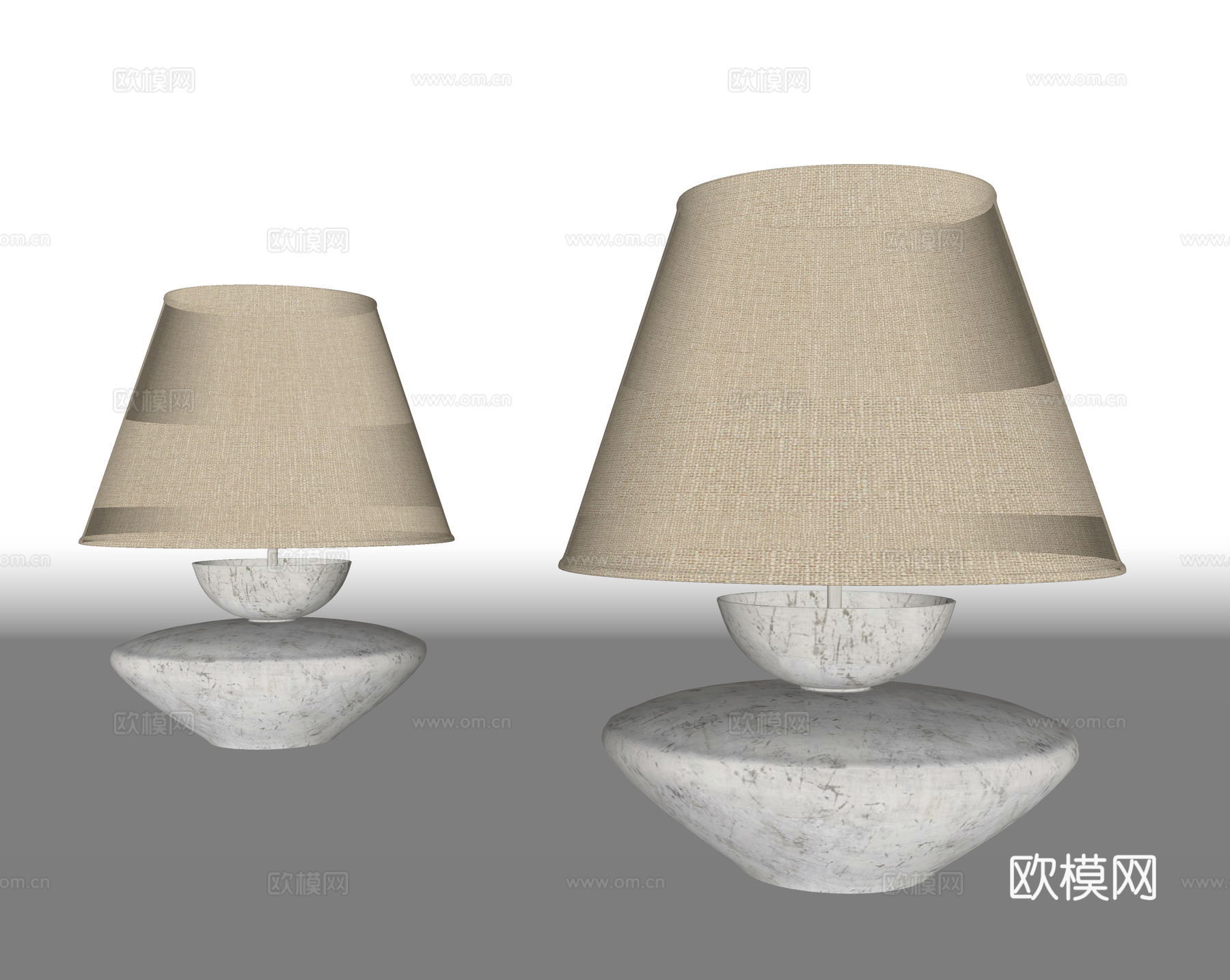 侘寂风台灯su模型