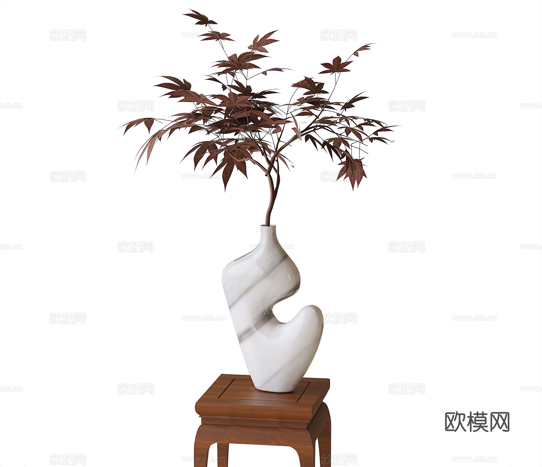 现代插花花艺 花瓶花艺su模型