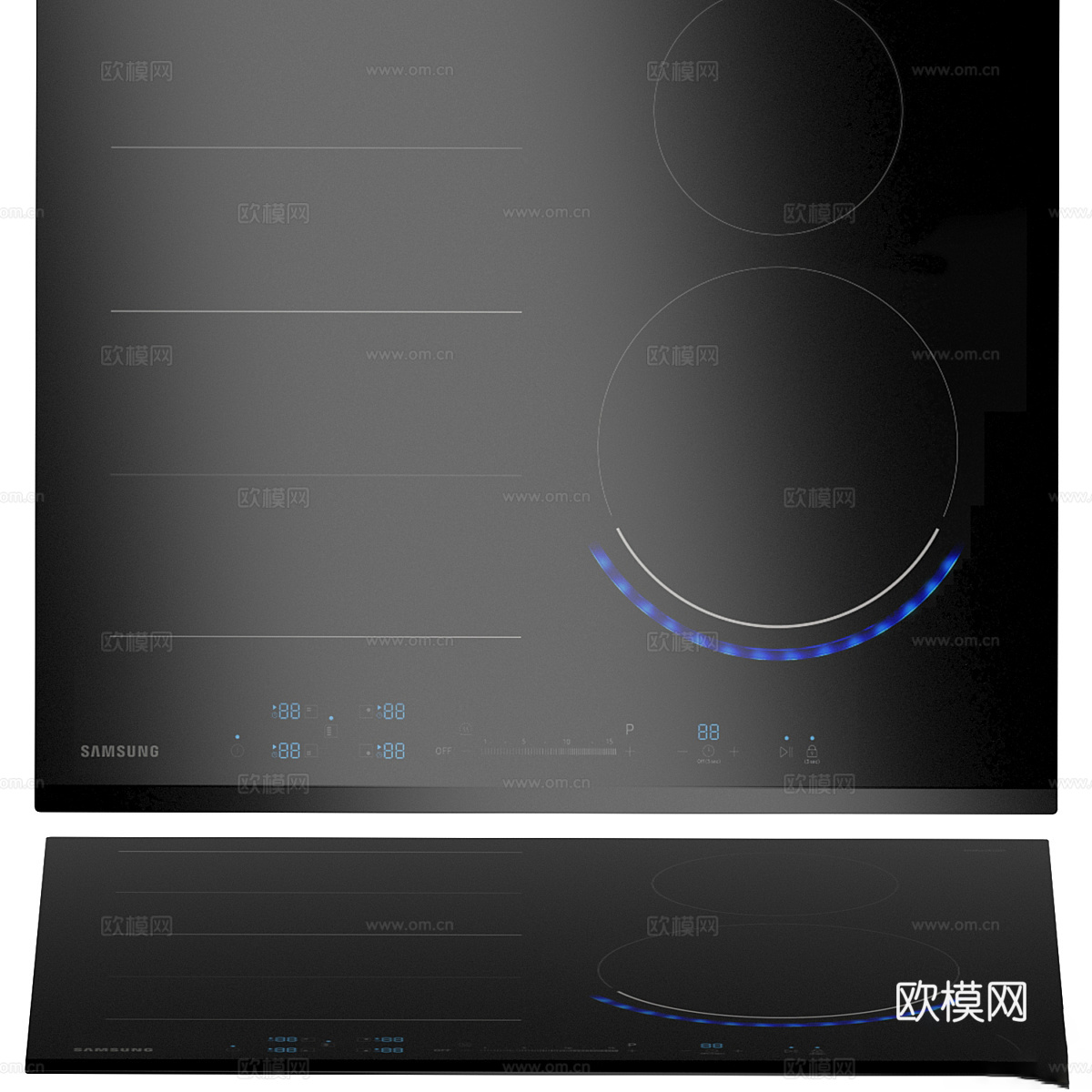 现代厨房电器3d模型