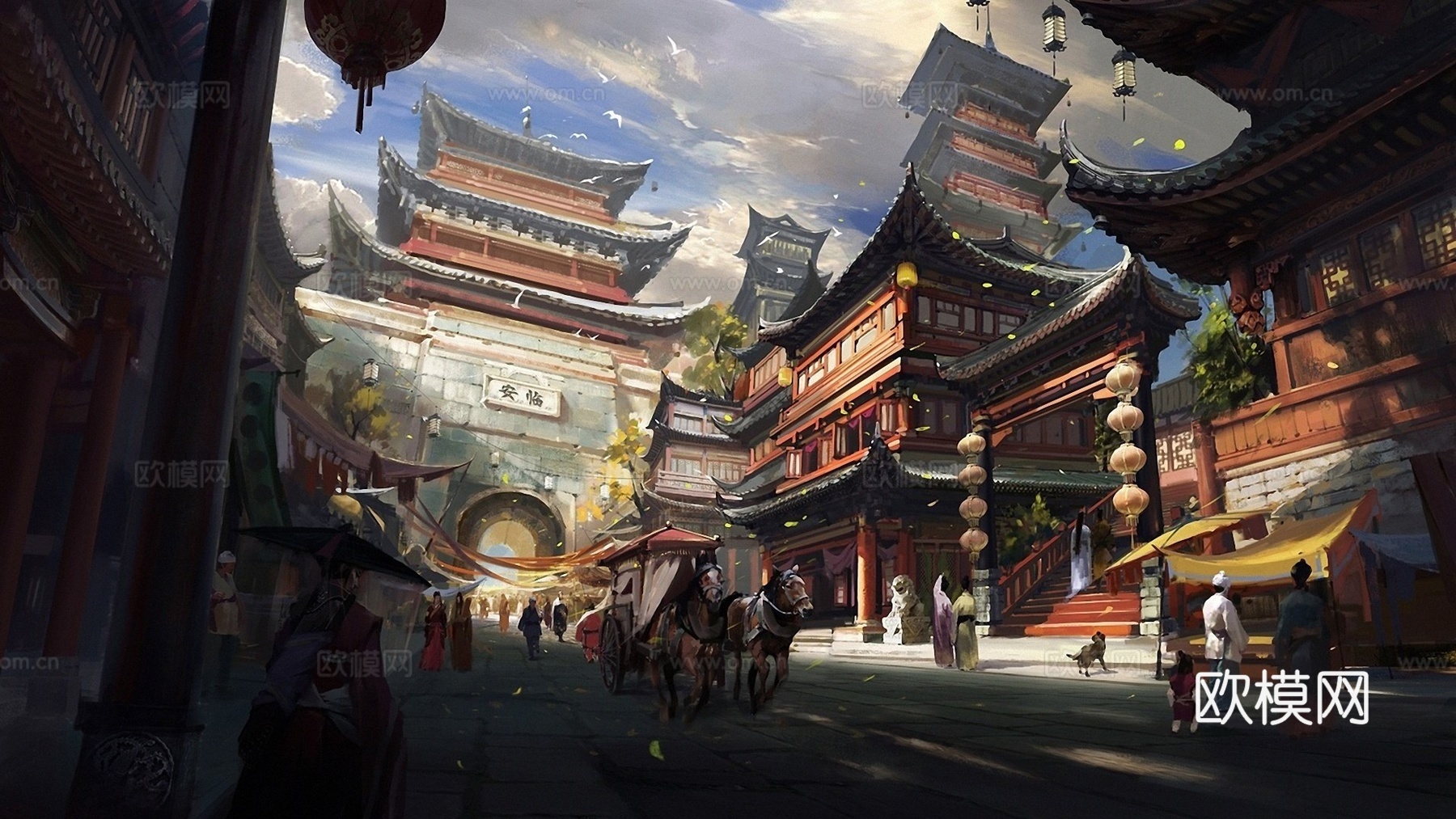 城市装饰挂画