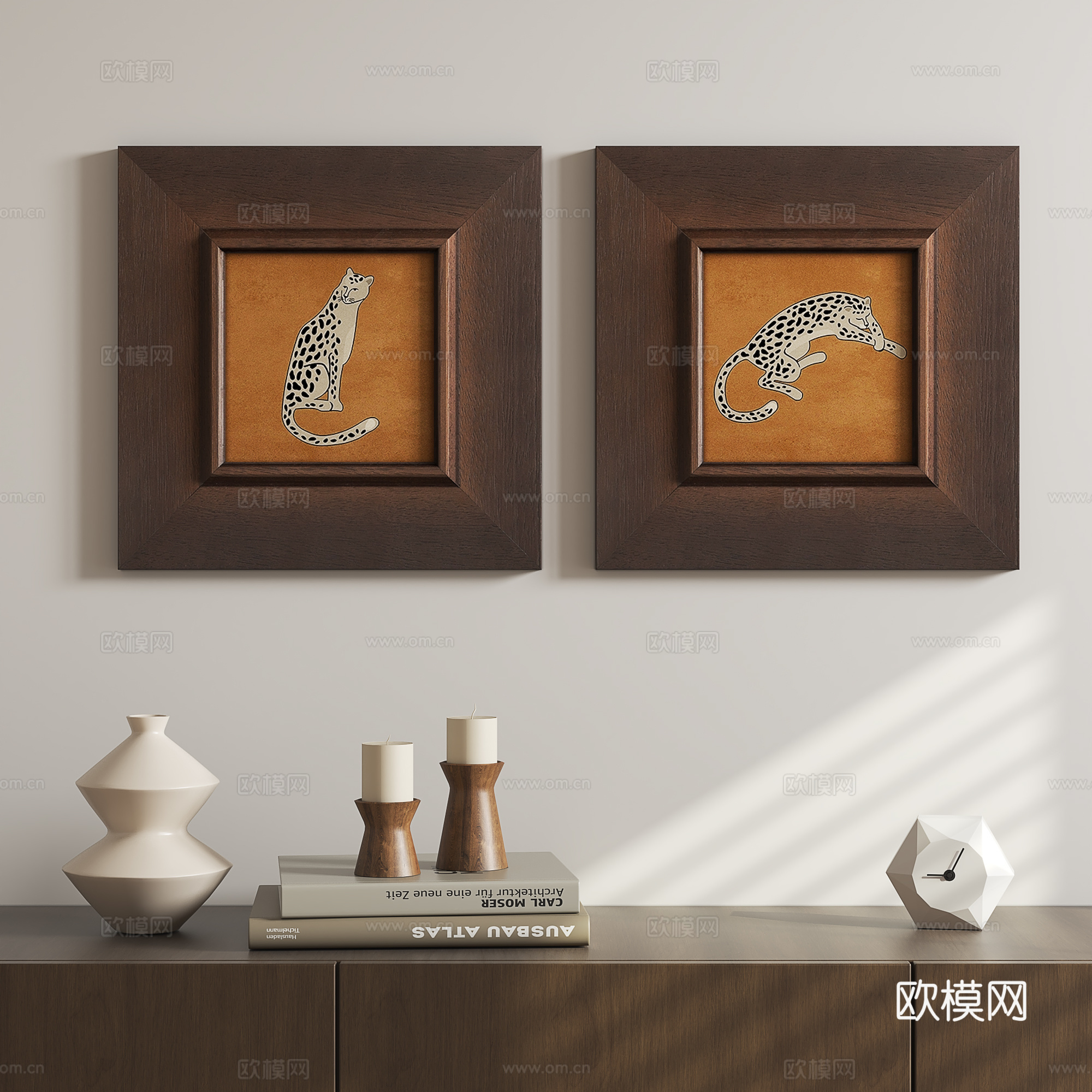 法式中古挂画su模型