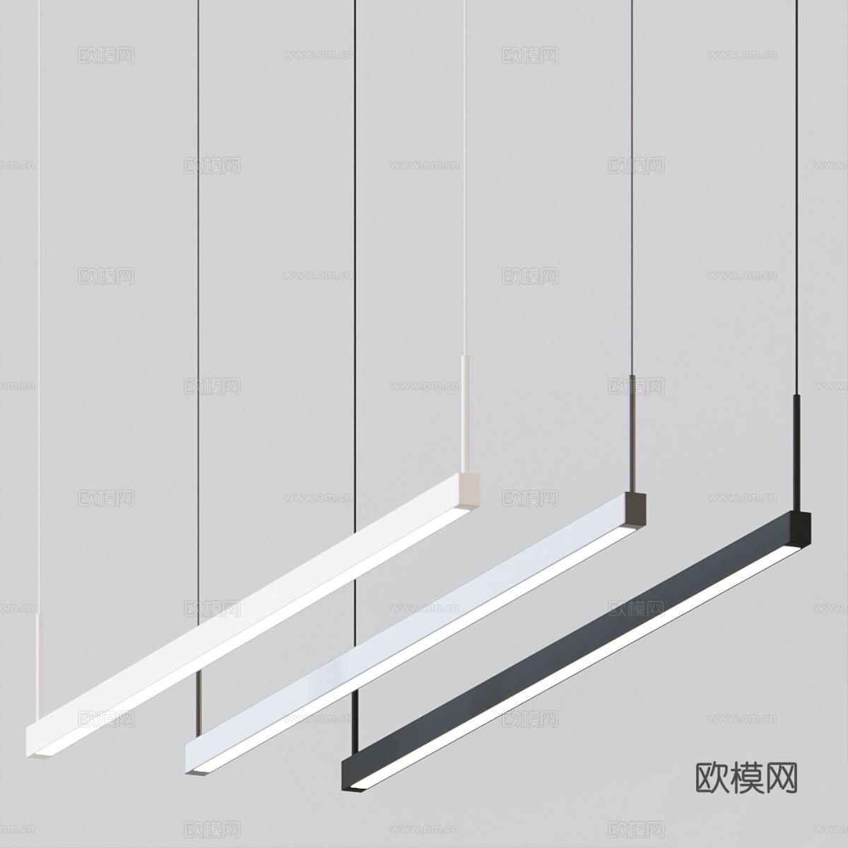 现代意式极简装饰吊灯3d模型