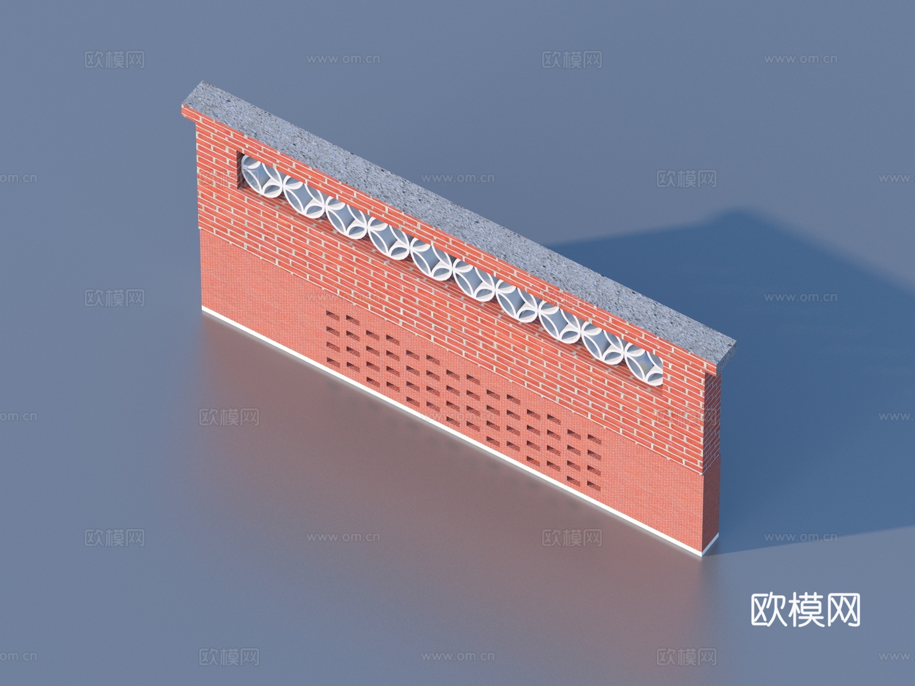 砖墙 红砖墙 立体砖墙3d模型