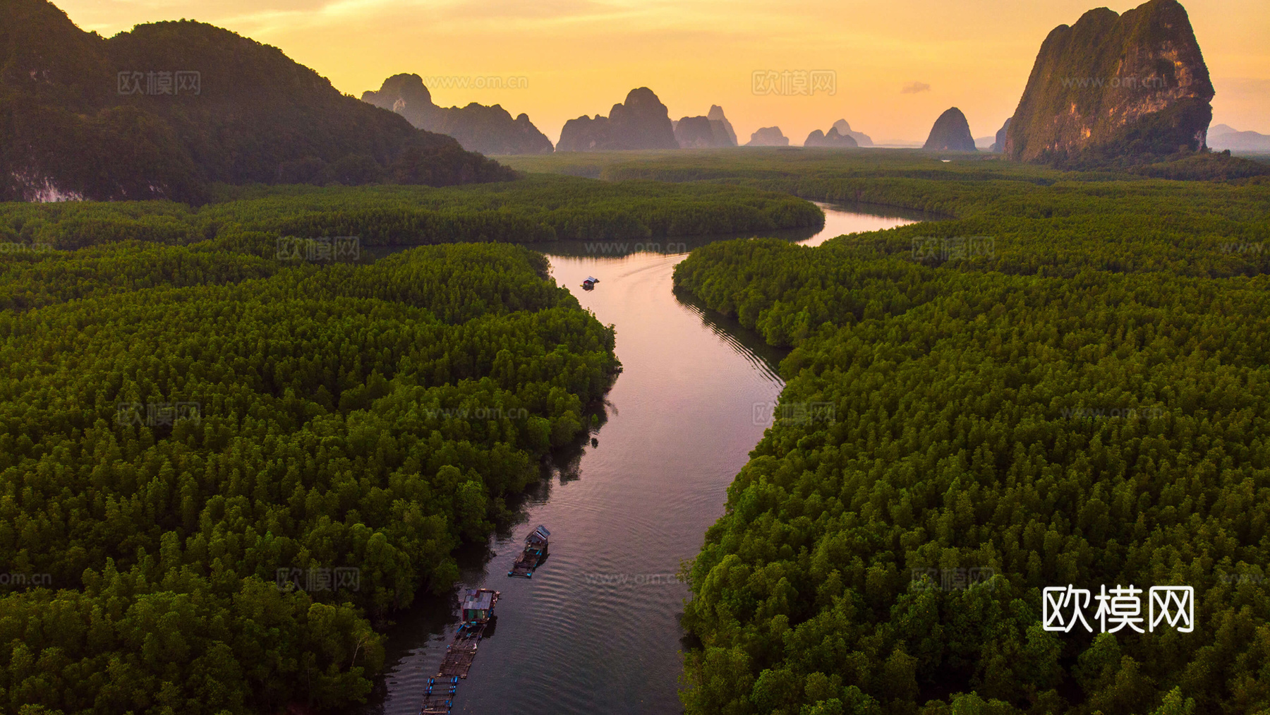 美丽河流风景