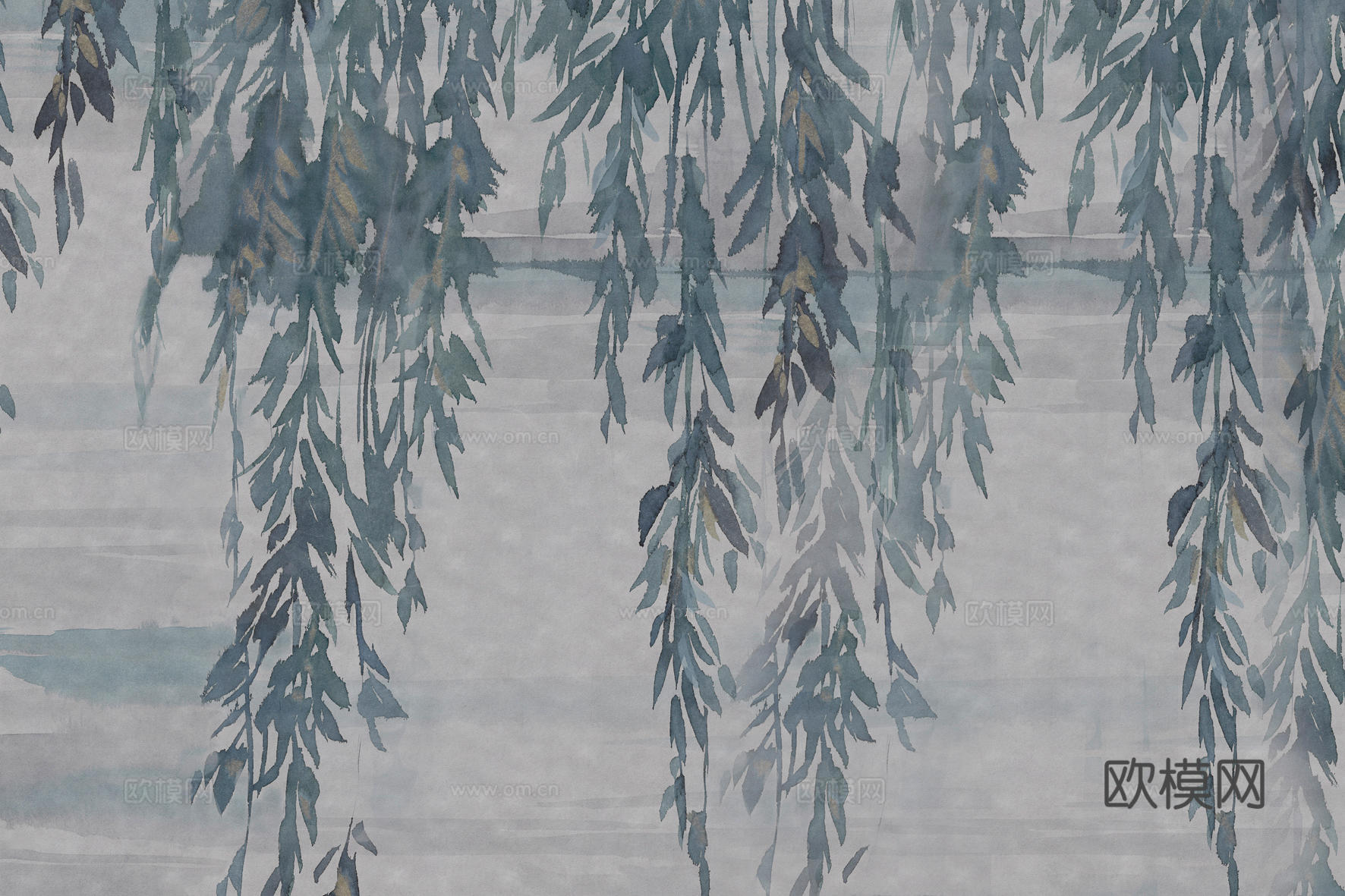 蓝色植物壁纸