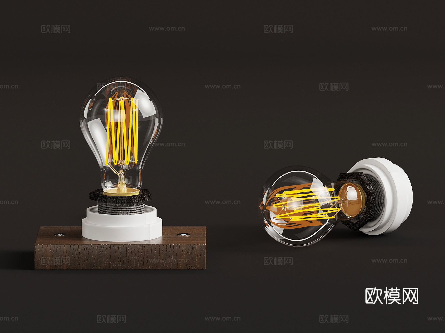 灯泡 现代灯泡3d模型下载