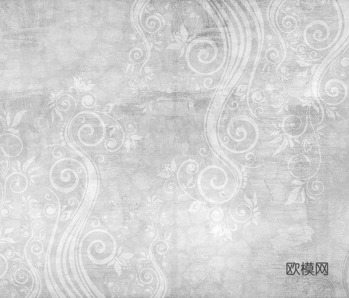 灰色印花壁纸