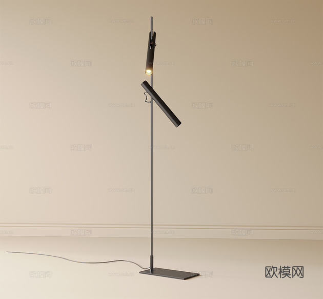 现代落地灯3d模型下载