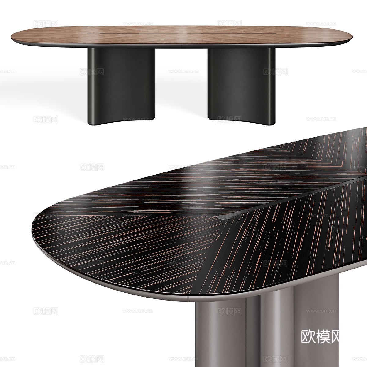 现代意式轻奢 FIFTYFOURMS 餐桌3d模型