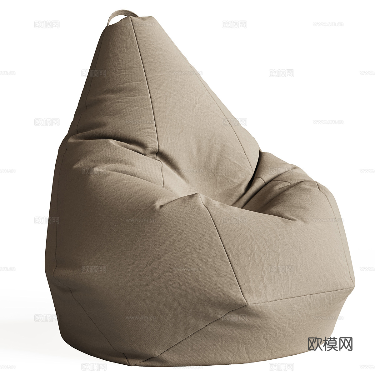 现代布袋椅3d模型