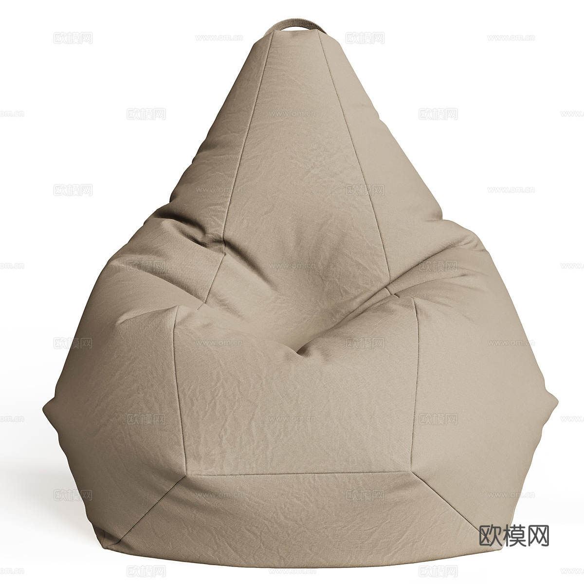 现代布袋椅3d模型