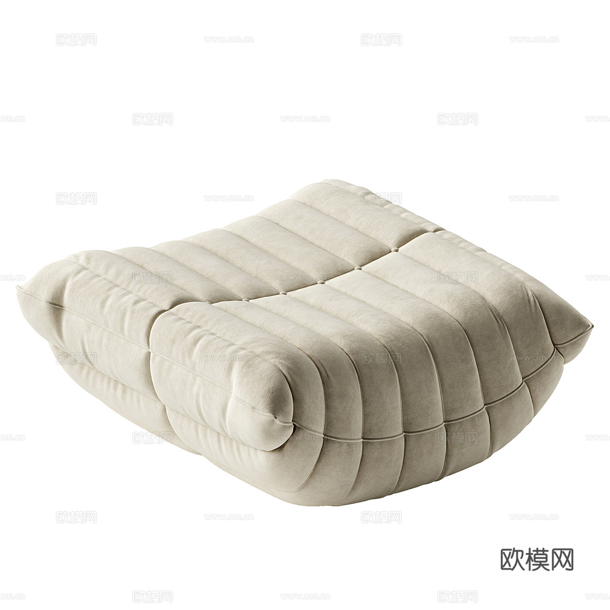 现代意式豆袋休闲沙发3d模型下载（渲染图3）