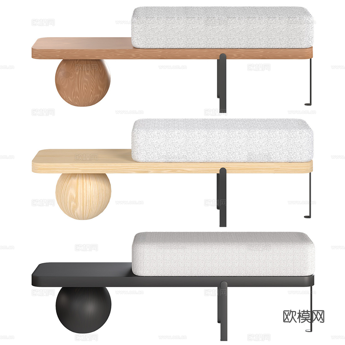 Casa Padrino 长凳3d模型