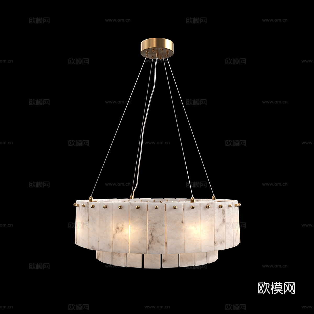 现代简约轻奢吊灯 吊灯 简约吊灯 客厅吊灯 装饰吊灯3d模型