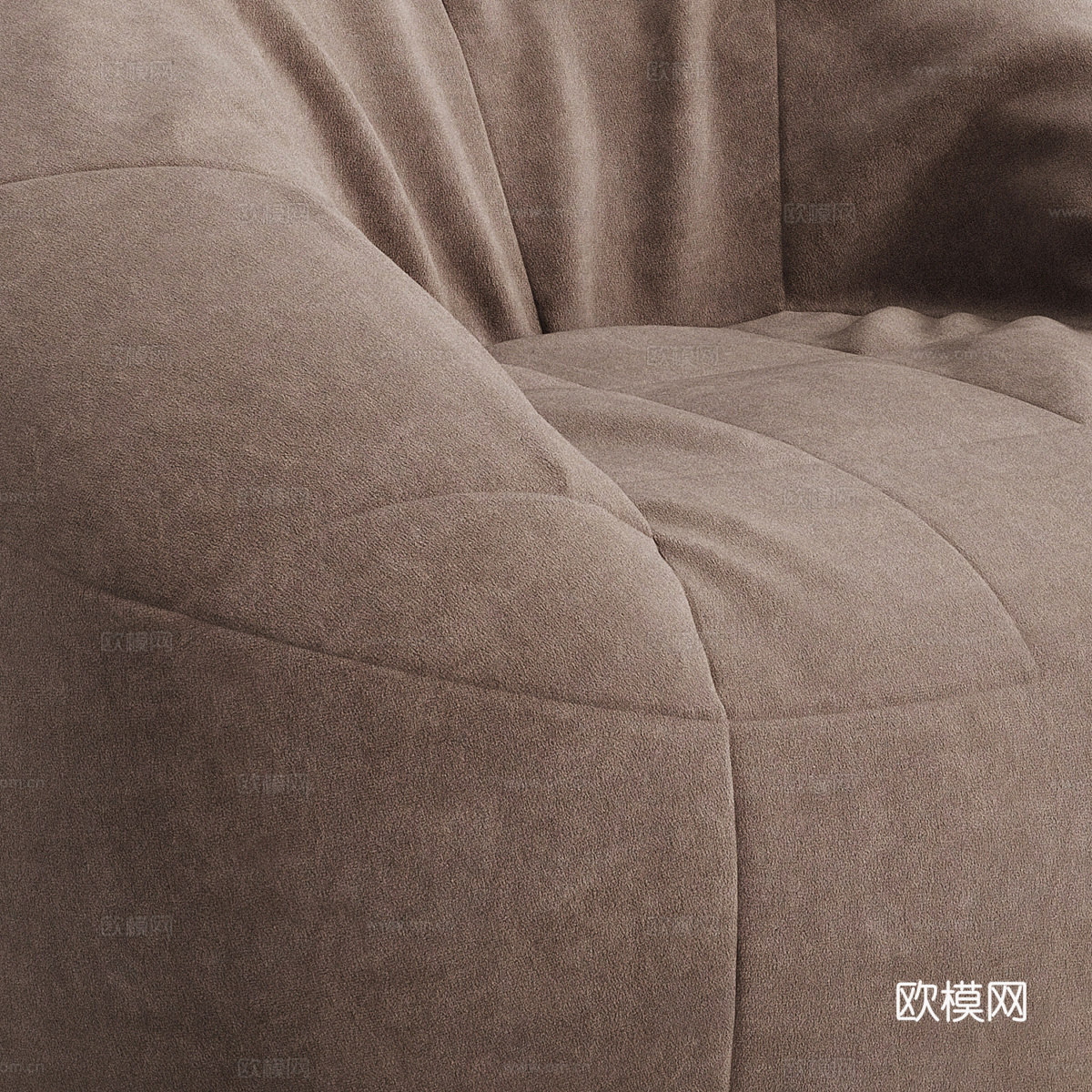 现代 Theo 休闲沙发3d模型下载（渲染图3）