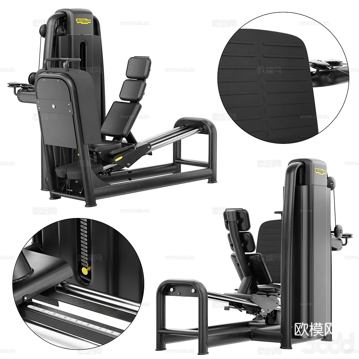 泰诺健 TechnoGym 健身器材3d模型