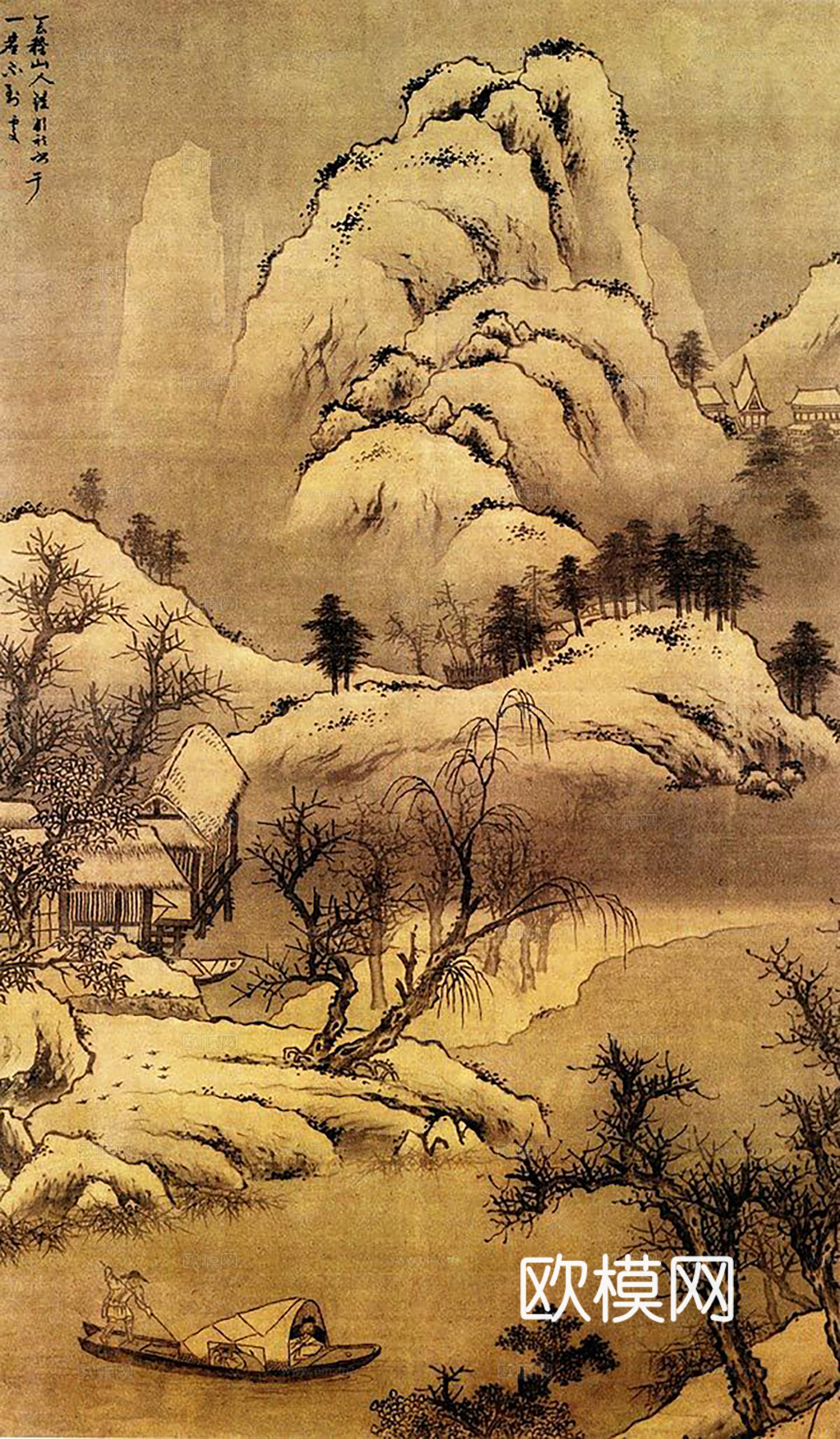 新中式挂画 抽象画 意境画 装饰画 挂画