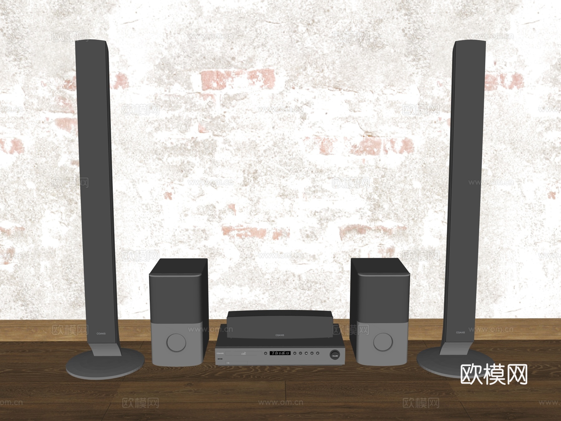 家用音响 专业音响su模型