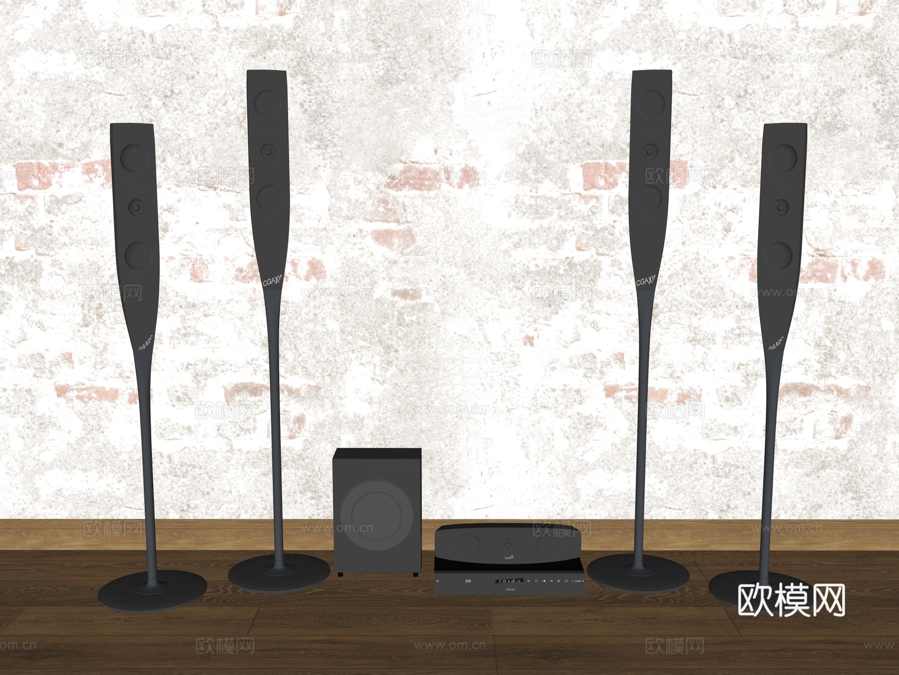 家用音响 专业音响su模型