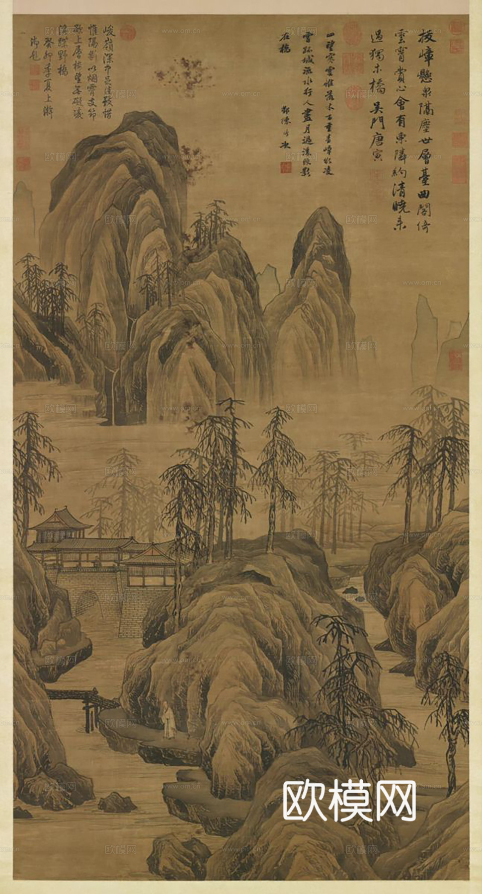 新中式挂画 抽象画 意境画 装饰画 挂画下载