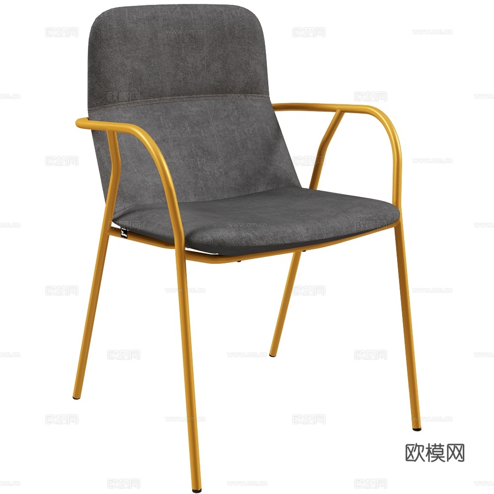 LD Seating 现代布艺单椅 极简单椅 意式单椅 餐椅3d模型