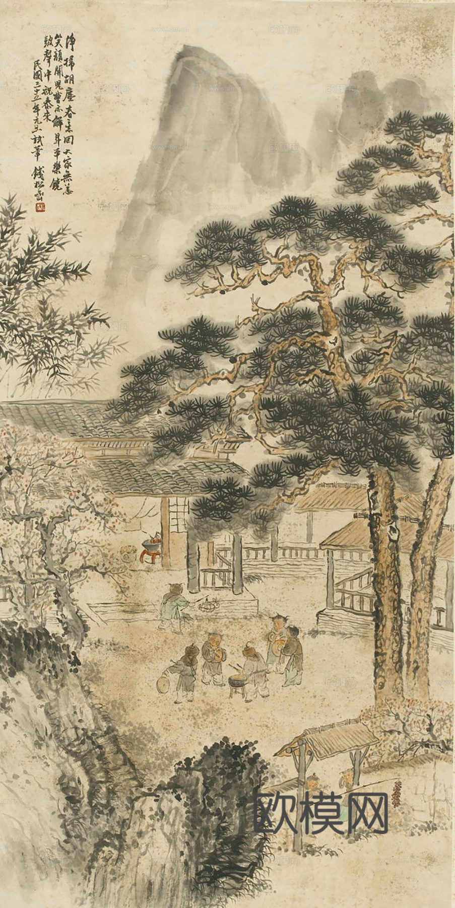 新中式挂画 水墨字画 古画 中式画 抽象挂画