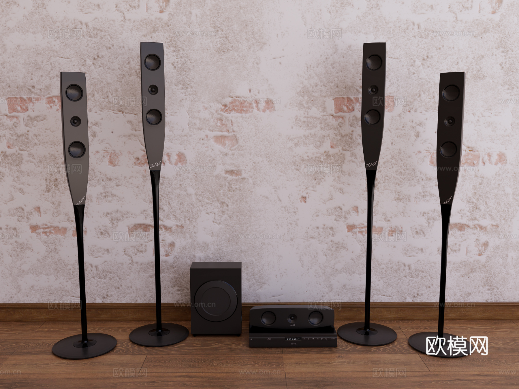 家用音响 专业音响su模型