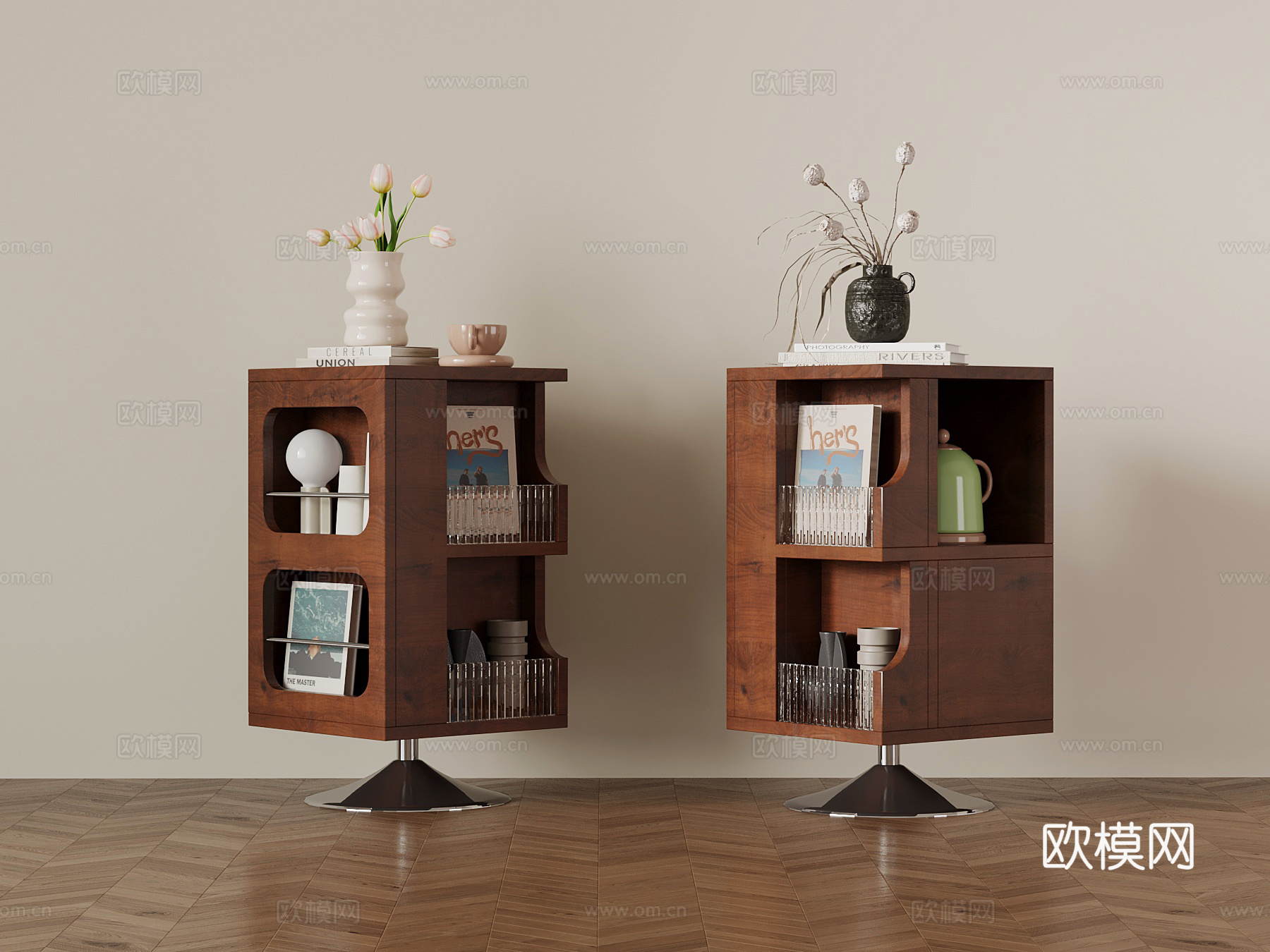 中古风边几 可旋转角几su模型