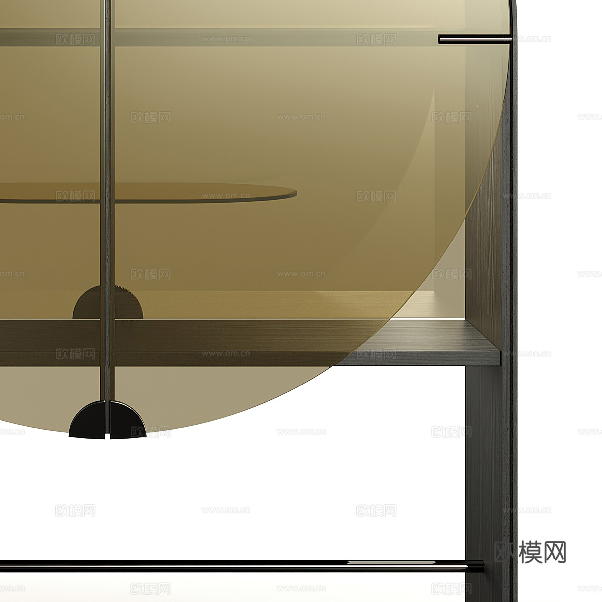 意式极简Gallotti Radice Credence边柜3d模型