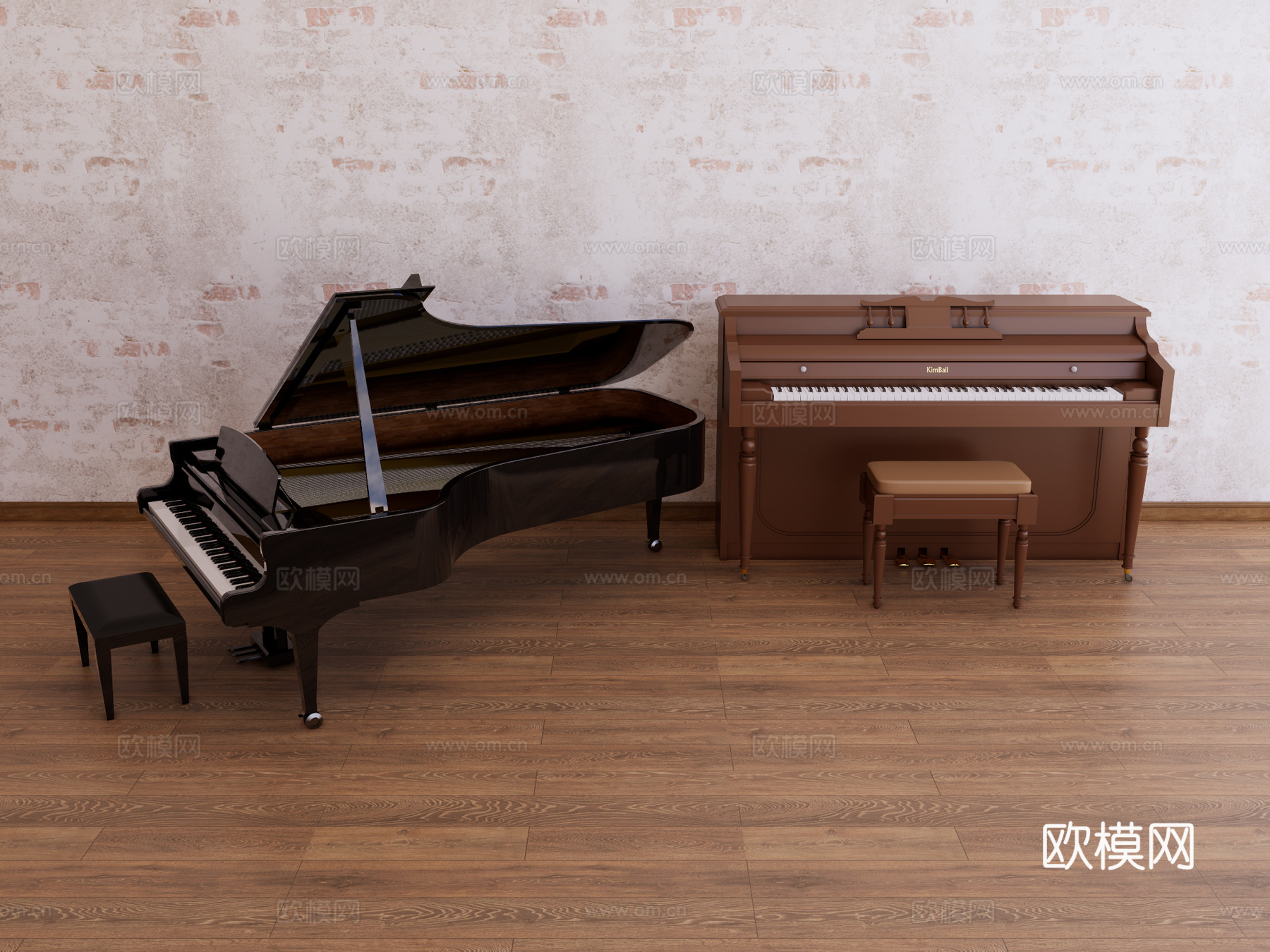 乐器 钢琴su模型