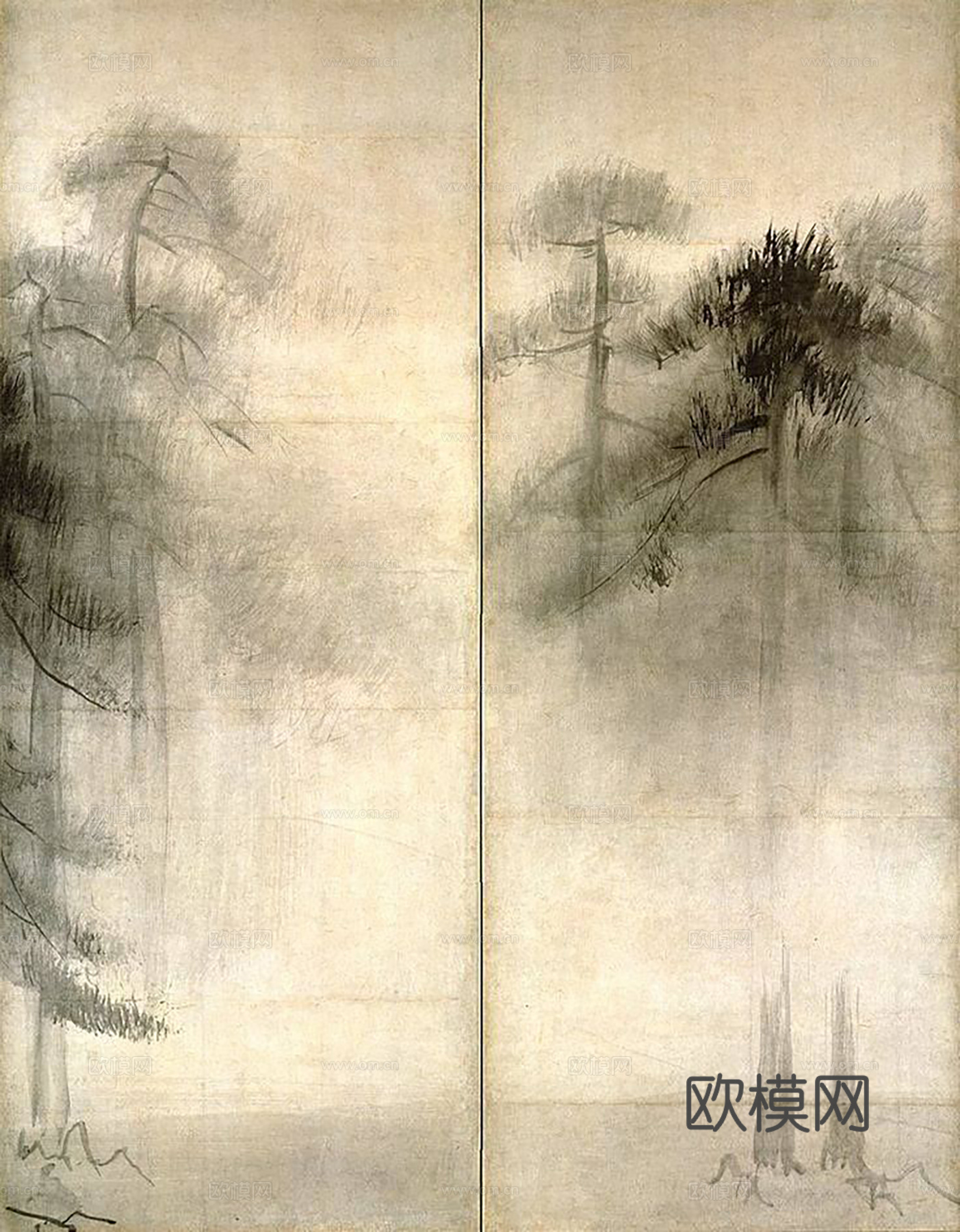 新中式挂画 抽象画 意境画 装饰画 挂画