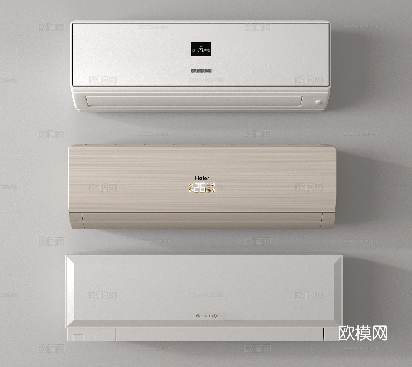 空调 挂式空调su模型