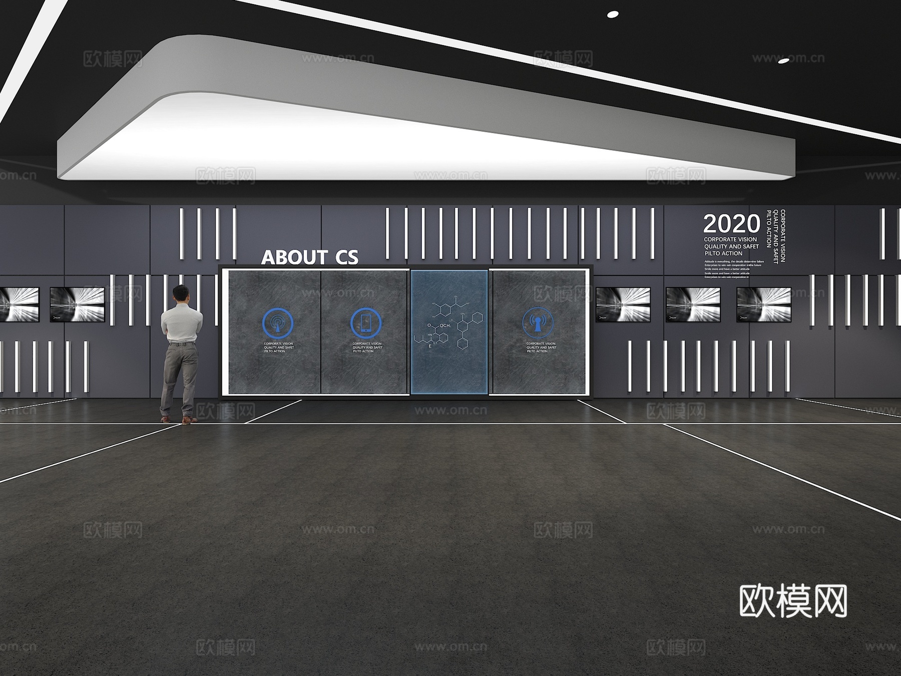 文化墙 企业文化 展示墙 主题墙 展厅 校园文化 走廊 教室su模型