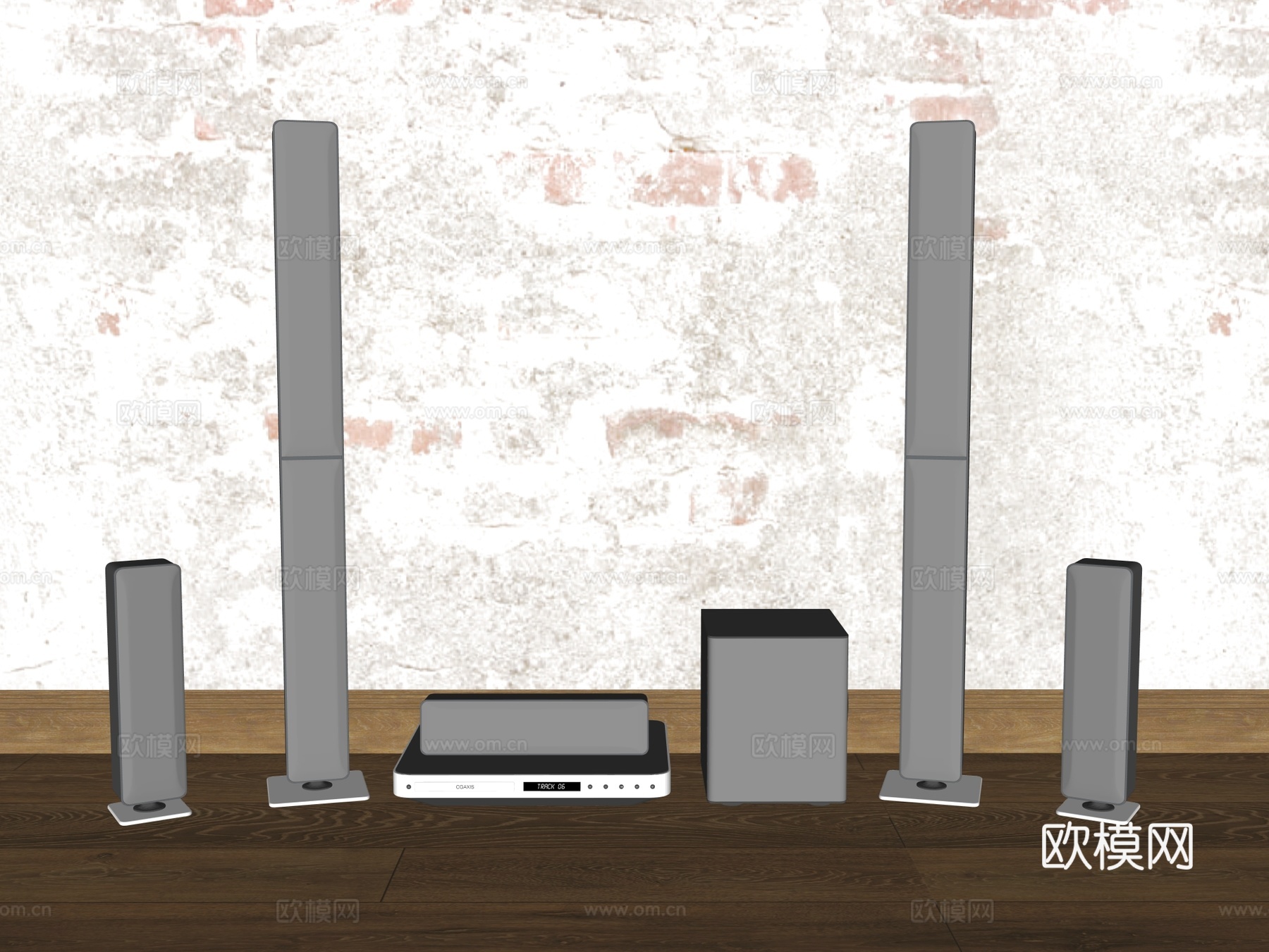 家用音响 专业音响su模型