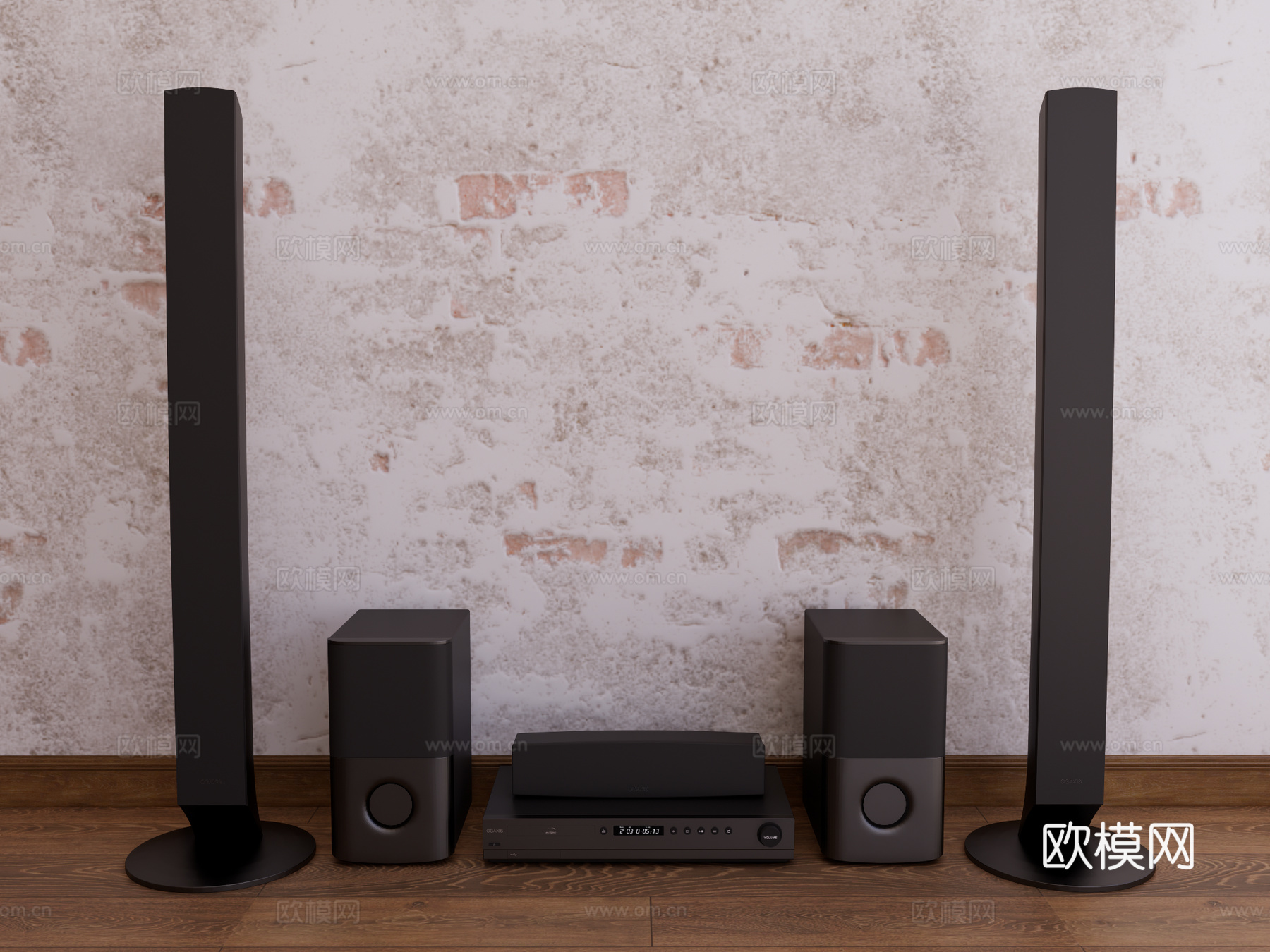 家用音响 专业音响su模型