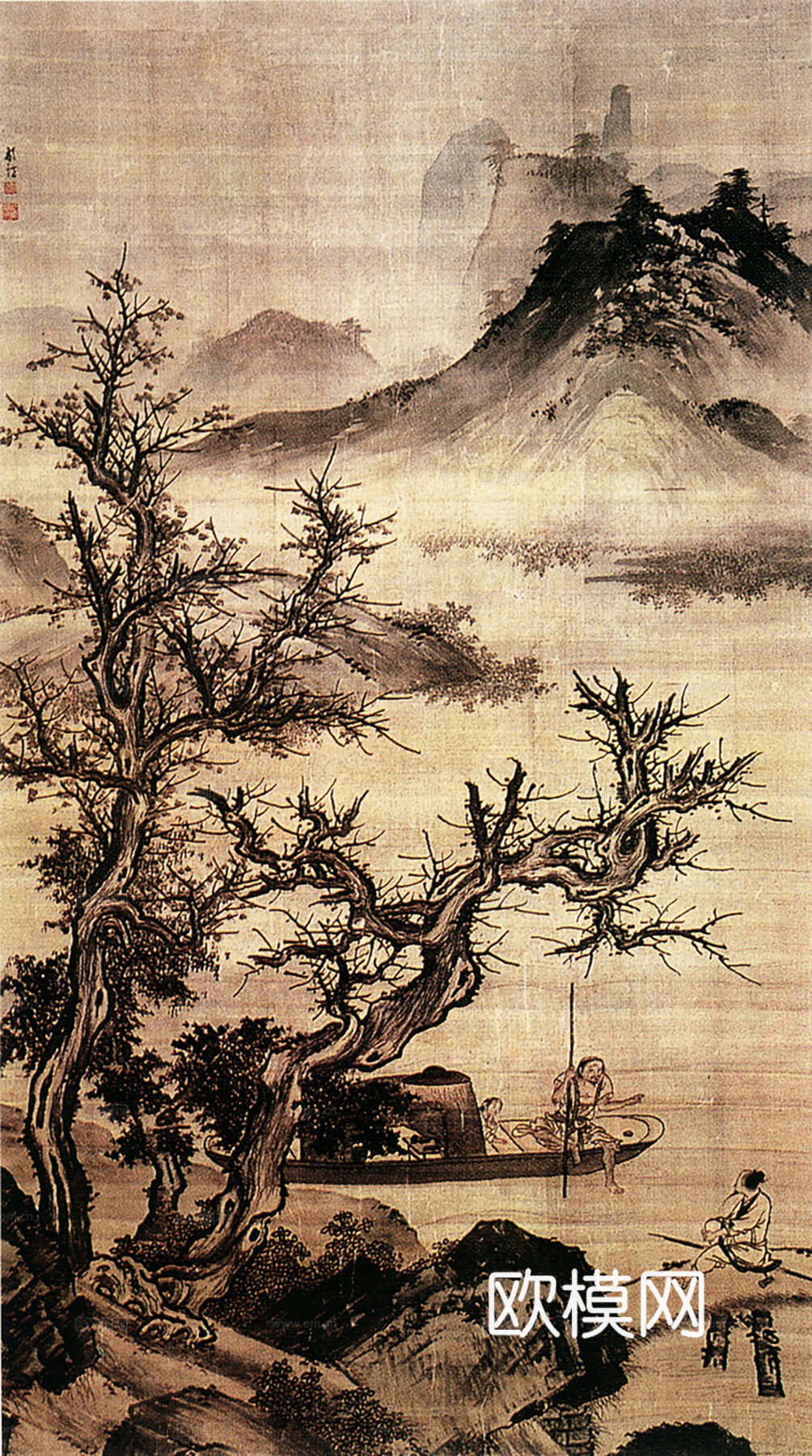 新中式挂画 抽象画 意境画 装饰画 挂画