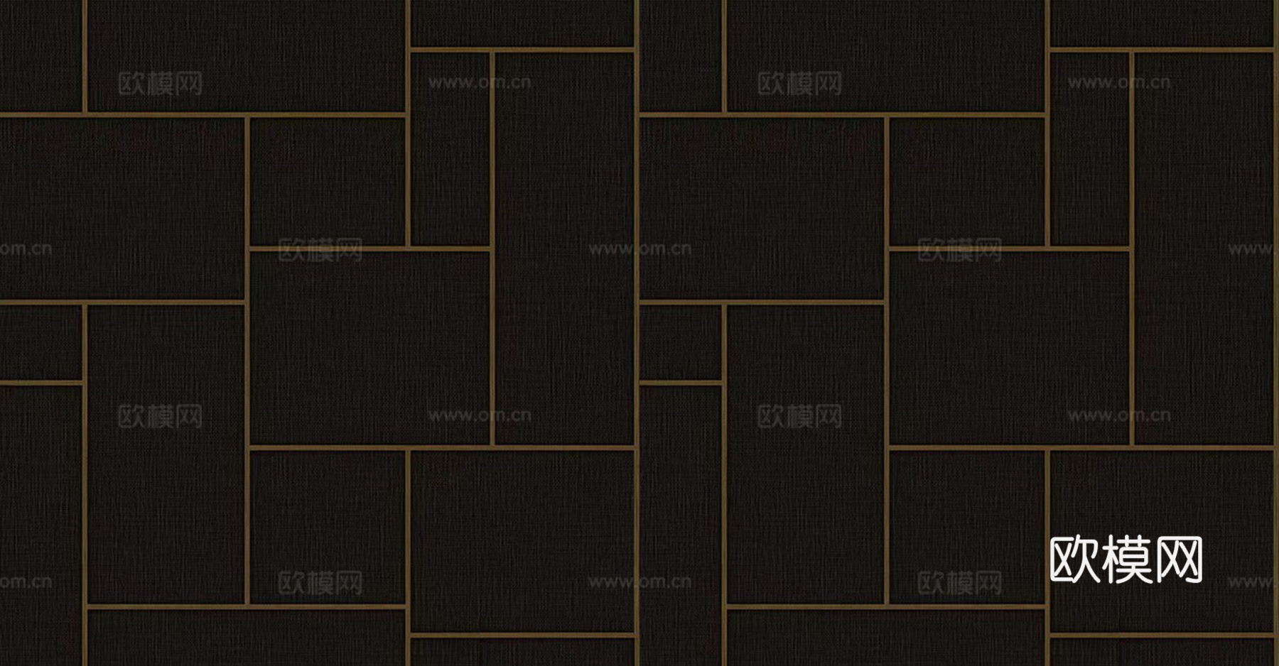 无缝侘寂黑色抽象格子墙纸